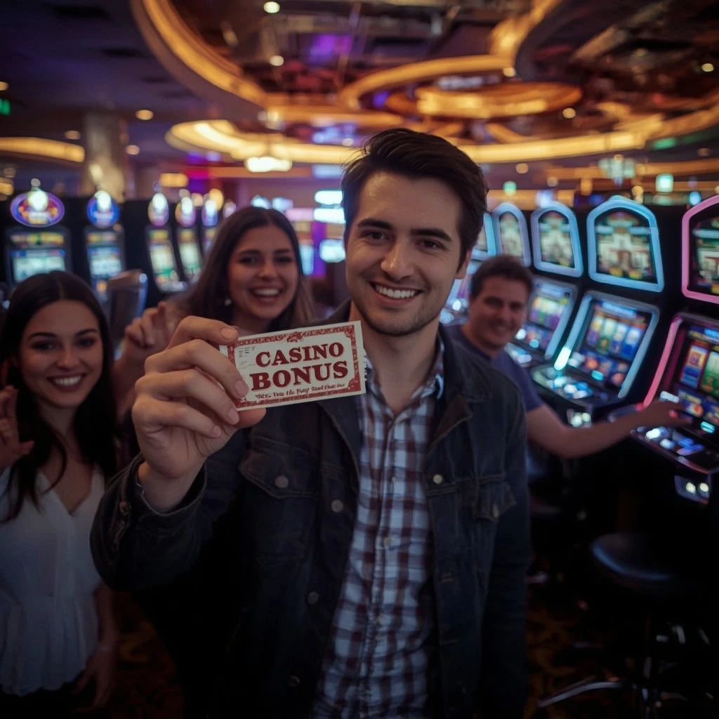 une personne tenant un bonus Fortune Clock Casino